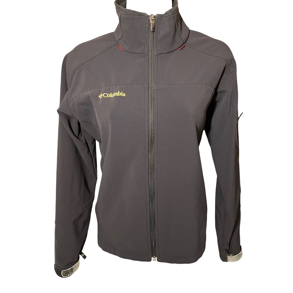 Columbia Titanium Women's Softshell Jacket Full Zip Dark‎ Gray Size Medium